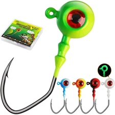 Jig Heads Crappie Jigs Walleye Jigs Heads for Fishing Gifts for Men 1/16oz(1....