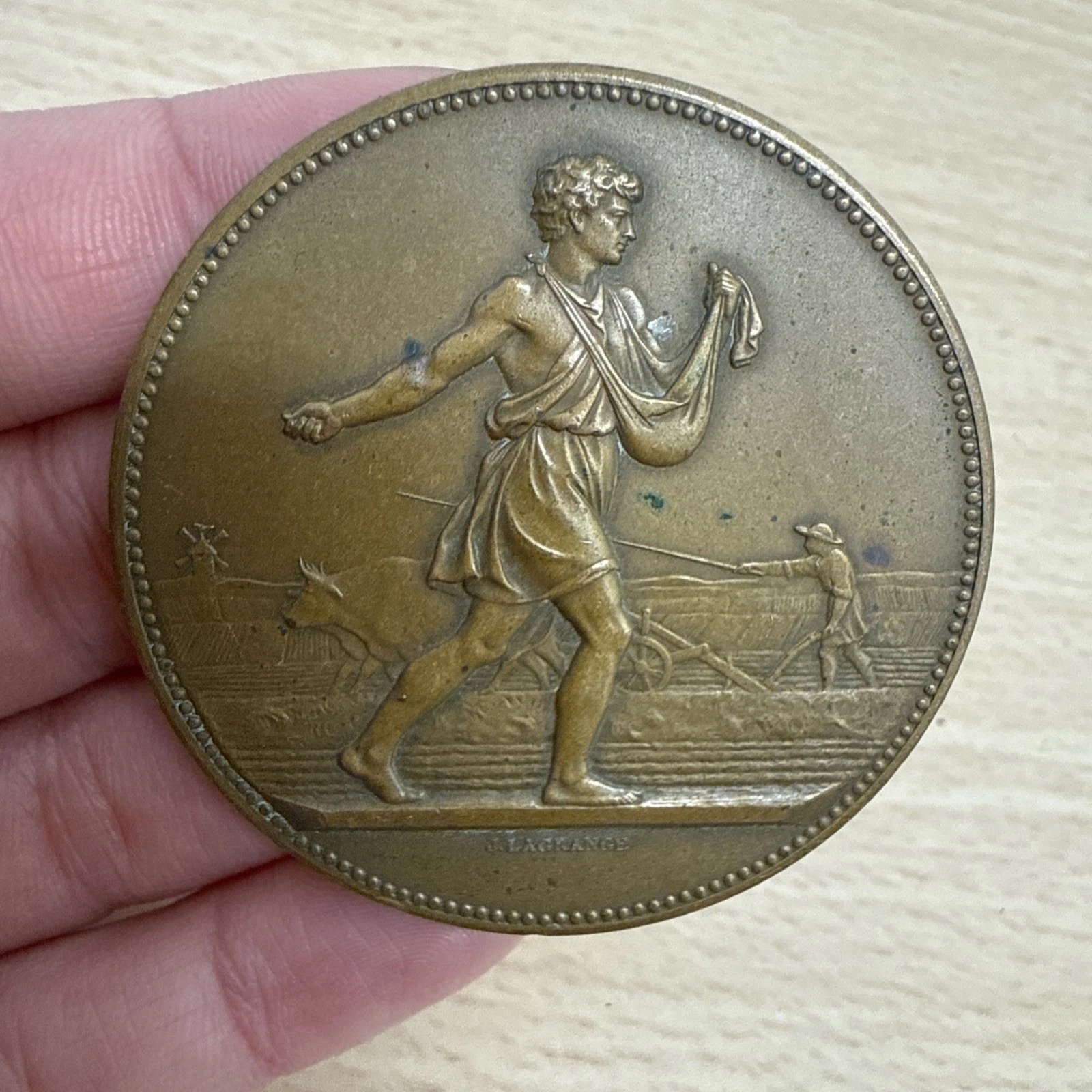 Médaille Comice Agricole De Chinon Indre-Et-Loire En Bronze