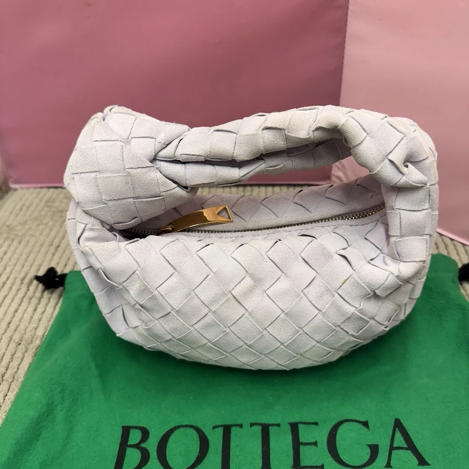 Bolso BOTTEGA VENETA Jodie Mini Hobo Tiza Intereciato Napa Caramelo Asa Superior Foto 3 de 4