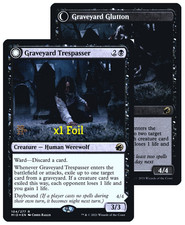 MTG Foil Prerelease Innistrad: Midnight Hunt PMID Graveyard Trespasser MINT
