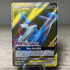 2019 POKEMON SUN & MOON TEAM UP #169 FULL ART/LATIAS & LATIOS GX on eBay