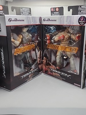 Bandai Game Dimensions Tekken Kazuya and Heihachi Action Figures LOT OF 2