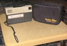 Vintage Kodak 470 Disc Camera And Case Rare Untested Functions Work