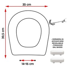 SEDILE COPRIWATER COMPATIBILE KERASAN K09 BIANCO