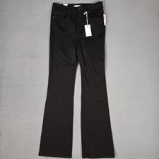 Good American GOOD CLASSIC BOOTCUT JEANS Womens 10/30 Black GCB47SBT NWT