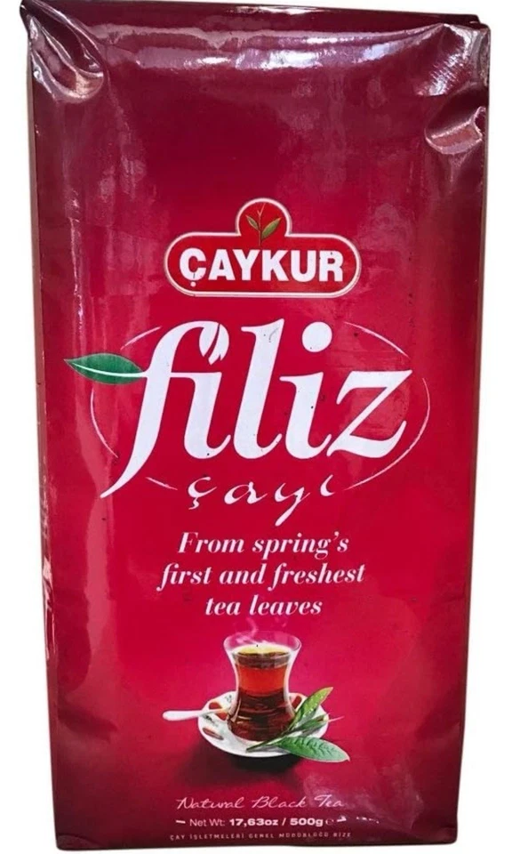 Té negro turco Çaykur Filiz 2 x 17,6 oz (500 g) paquete de 2 hojas sueltas frescas Foto 2 de 4
