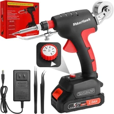 Cordless Soldering Iron Welding Kit - 60W 200-450℃ Adjustable Temperature One-Ha