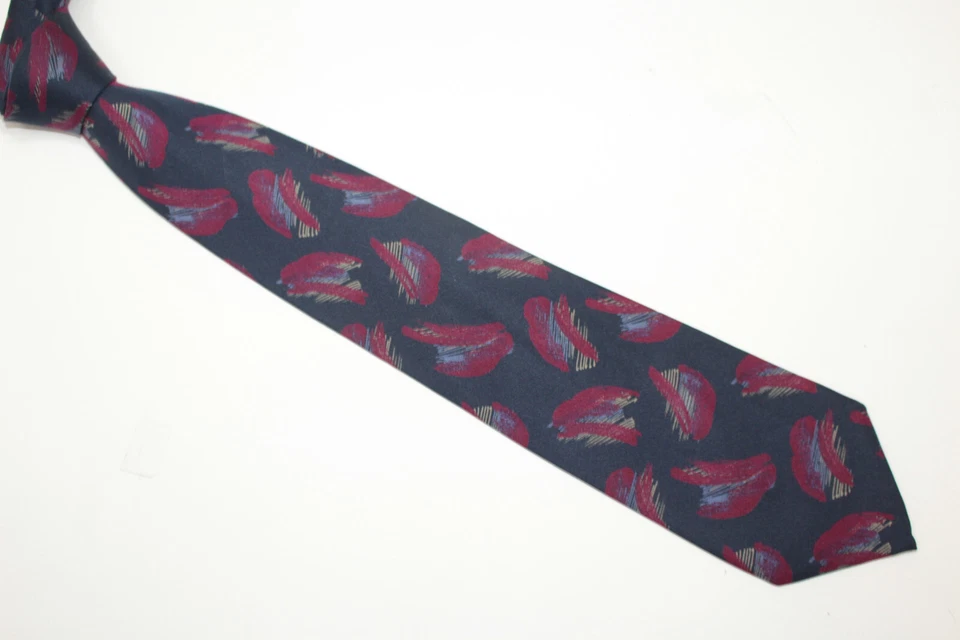 Gravata de seda UNGARO feita na Itália F80615 - Imagem 2 de 4