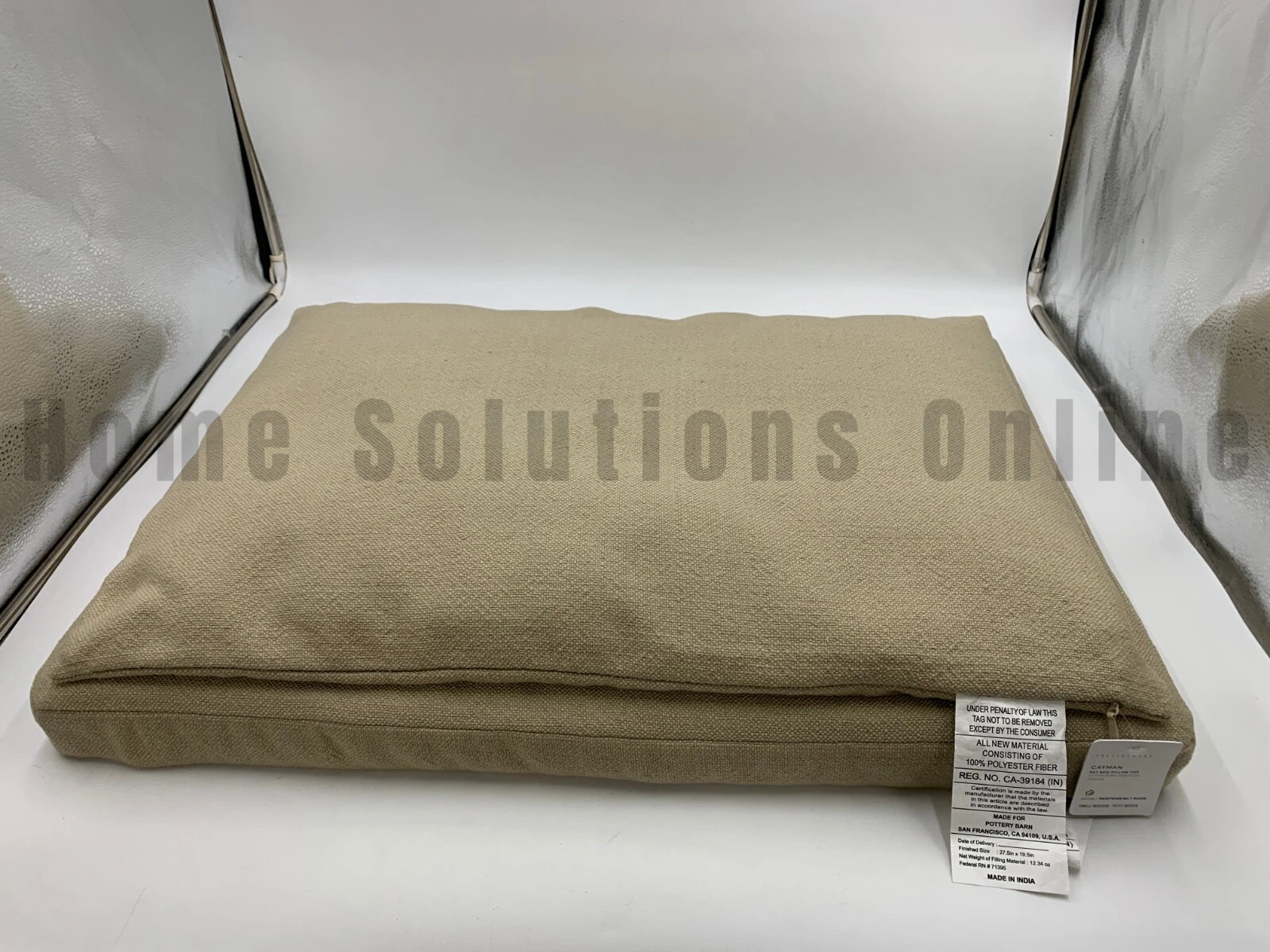 Pottery Barn Luxury Cayman Dog Pet Bed Pillow Top 28" x 20" #Z1264