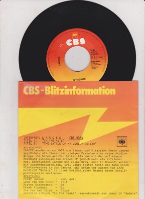 Lancee	In the nite / Battle of my lonely Guitar  7'' Single Promo 