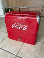 Vintage Coca cola cooler collectibles Antique original USED