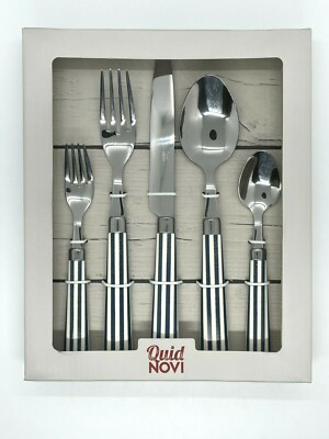 Quid Novi Flatware 5-Piece Set Many Styles & Colors! Transatlantic, Marina,