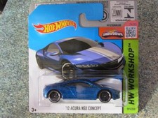 Hot Wheels 2015 #191/250 2012 Acura NSX Concept azul