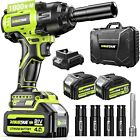 Cordless Impact Driver 740ft-lbs Torque 4 Sockets Fast Charge Professional Grade