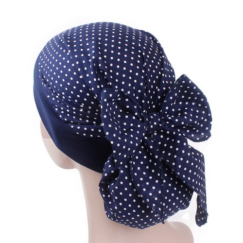 Muslim Women Hijab Satin Flower Sleep Hat Inner Hair Loss Head Wrap Chemo Caps - Picture 43 of 52