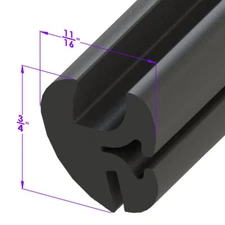 Glass Channel with Lockstrip; LP 100