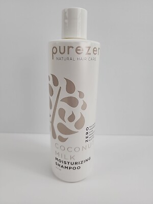 PURE ZERO NATURAL HAIR CARE COCONUT MILK SHAMPOO 12 FL OZ NO SULFATES PARABENS