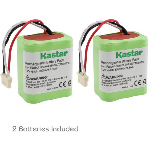 Batería Kastar para robots trapeadores de piso iRobot Braava 380 380T como nueva 5200B 5200C - Imagen 5 de 5