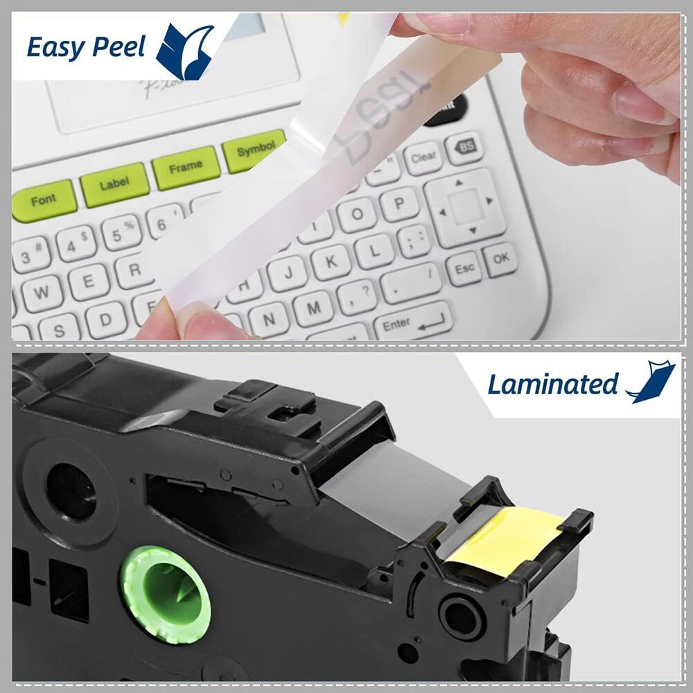 GREENCYCLE TZ-641 TZe-641 Compatible Label Tape 18mm for Brother