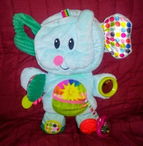 tummy time pillow elephant