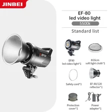 JINBEI EF80 EF80Bi 80W COB LED Video Photography Light Bowens Mount APP Control