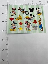 DISNEY STICKER SHEET: Goofy Mickie Minnie Mouse Donald Daisy Pluto