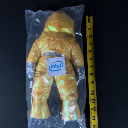 Vintage 1997 Metallic Yellow Intel Bunny People Plus Figure 13" Tall kid toy NEW - Picture 4 of 5