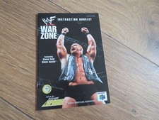 WWF WARZONE N64 NINTENDO 64 INSTRUCTION BOOKLET / MANUAL