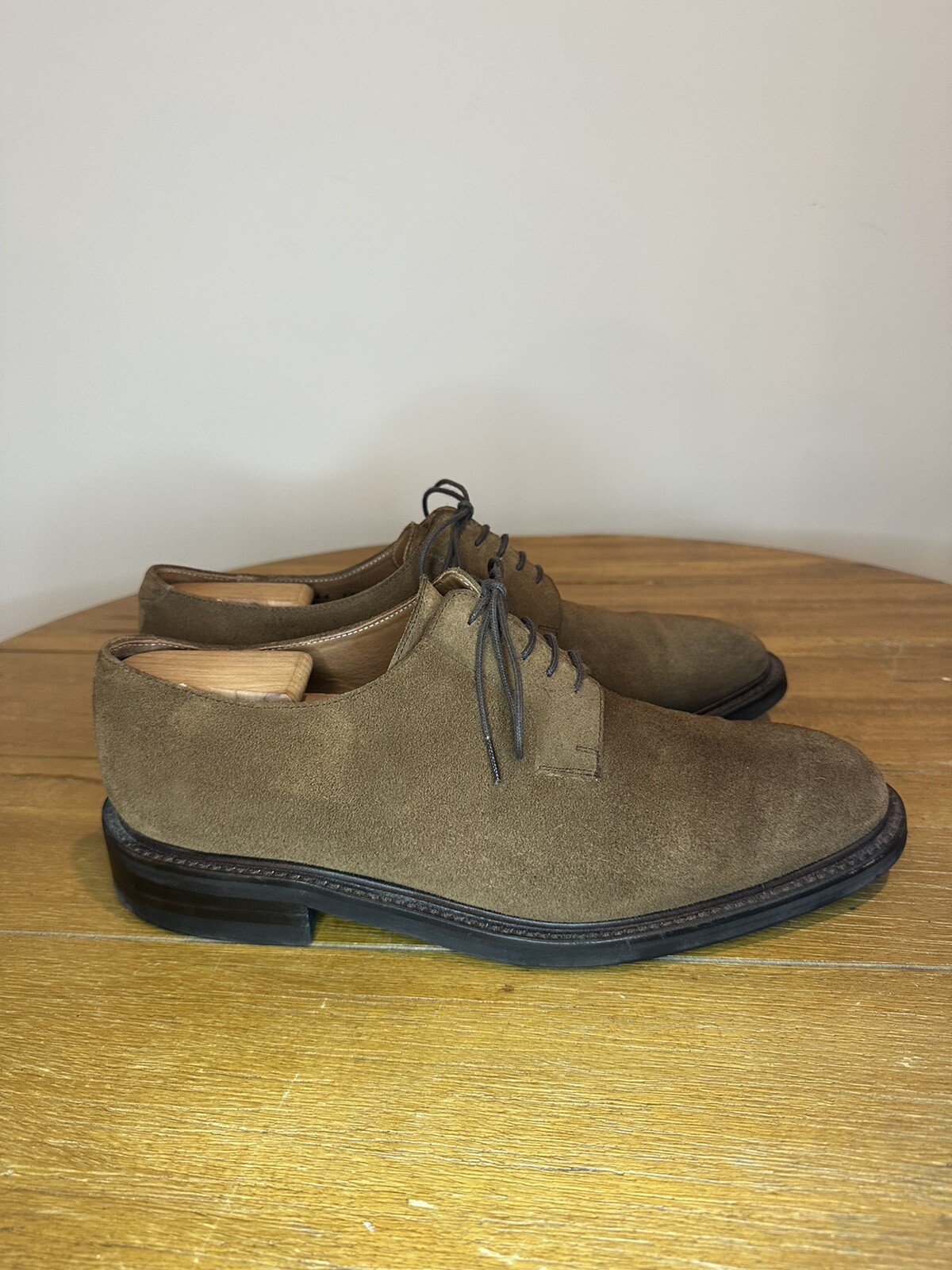 SAOLA Blucher Sid Mashburn punta liscia scamosciato Snuff 10 5 US