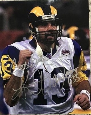 kurt warner signed football