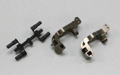 Kyosho IFW412 Aluminum Front Hub Carrier Set Gunmetal Inferno MP9 Inferno MP9e 4548565155767 | eBay