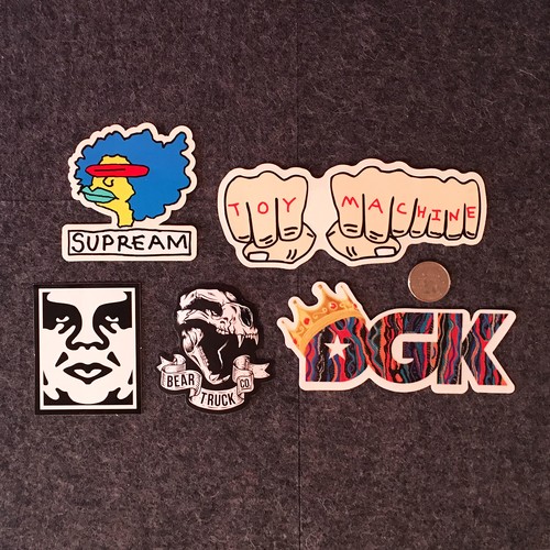 SK8 Stickers - Supreme, Obey, Toy Machine, DGK, Obey, Powell, Enjoi, 101, Almost - Picture 5 of 5