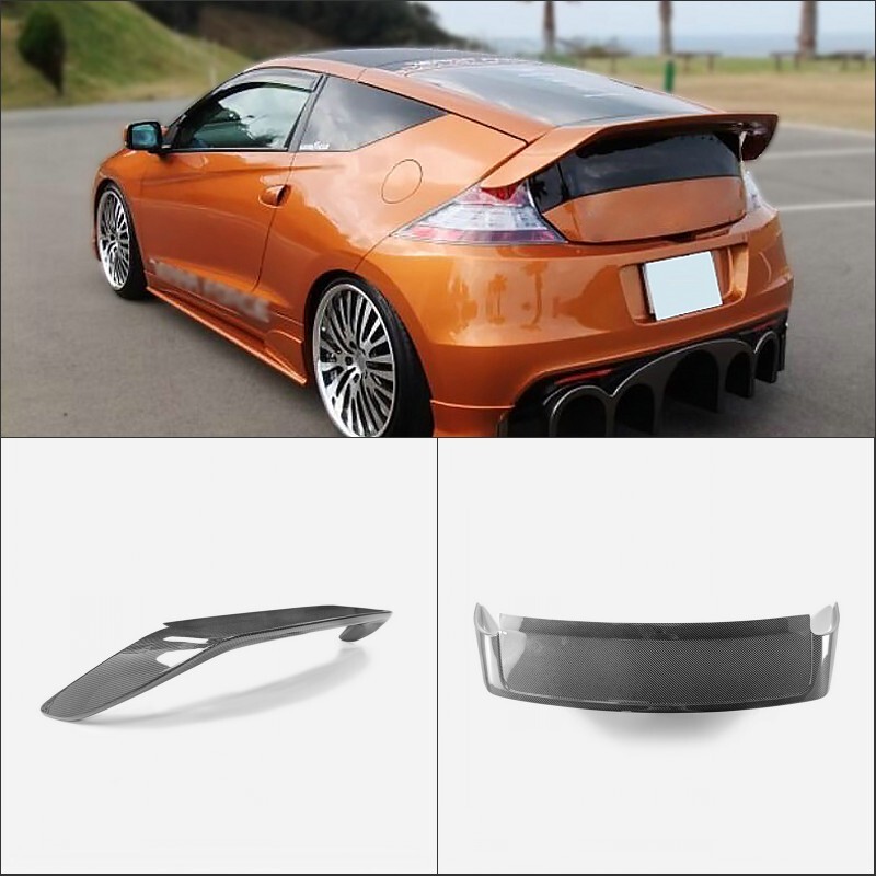 For Honda CR-Z ZF1 ZF2 TF Type Carbon Fiber Rear Spoiler Trunk