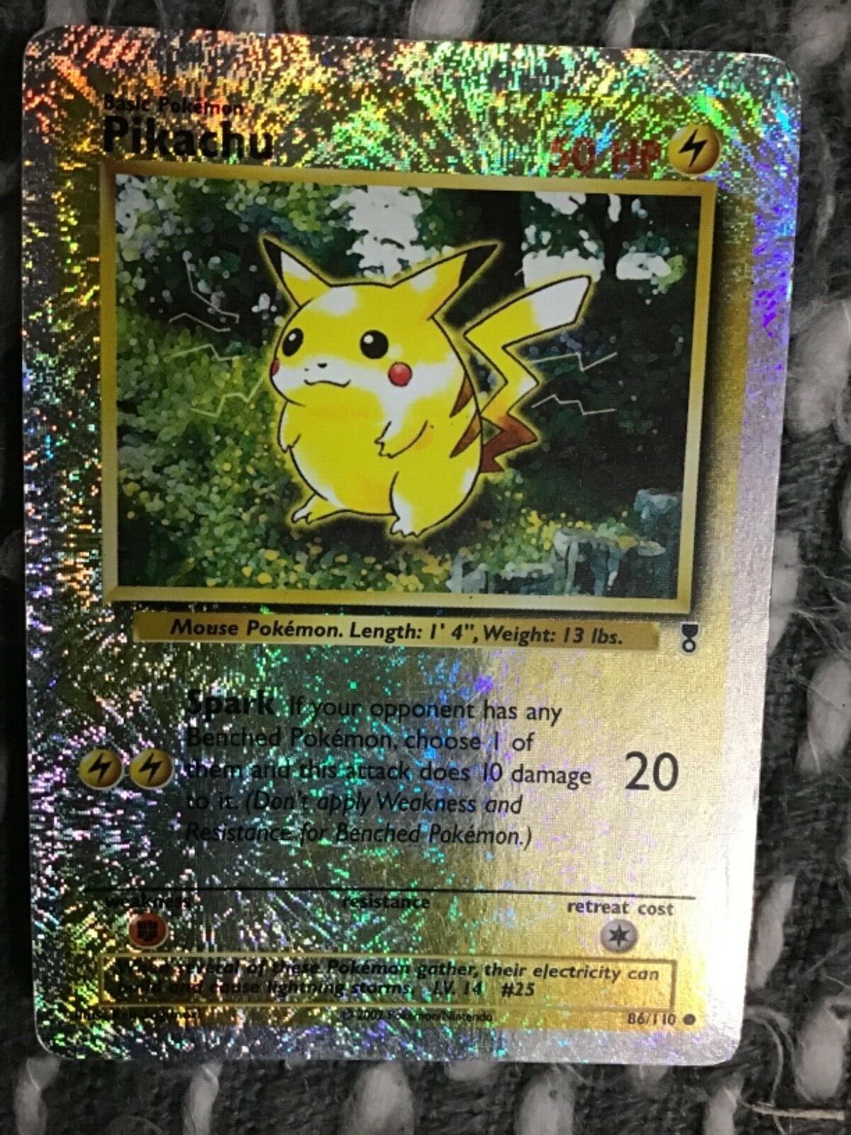 Cartas Pokémon Trading Card Game Reverse Holo Legendary Collection