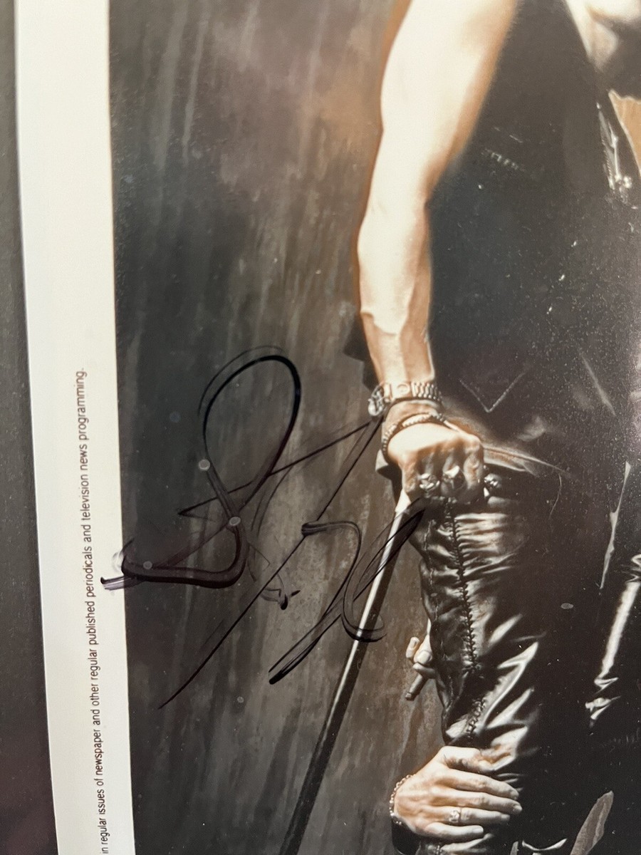 Aerosmith Signed By All 5 Photo Joe Perry Steven Tyler Tom