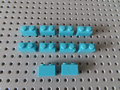 LEGO 10 x Stein Baustein Basic 3004 medium azur 1x2