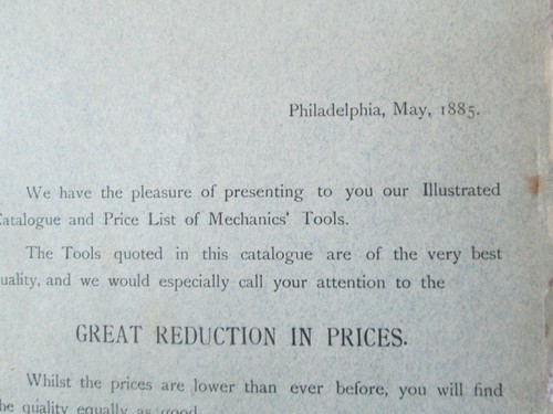 Catalogo attrezzi originale e raro 1885 J.B. Shannon & Sons - Phila - 64 Ppg - ottime condizioni - Foto 3 di 12