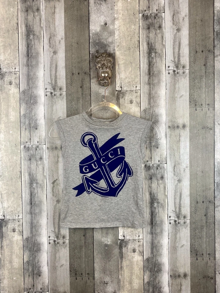 Camiseta Gucci Gráfica Ancla Músculo Niños Talla 18 Meses ¡Nueva! Foto 2 de 4