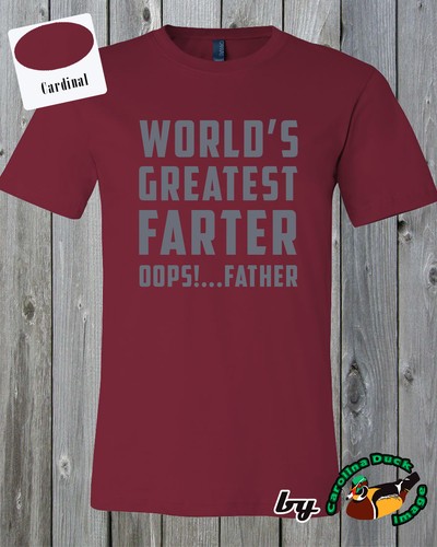 World Greatest Farter Oops Father Humor Funny Quality Soft T Shirt Birthday Gift - Picture 2 of 26