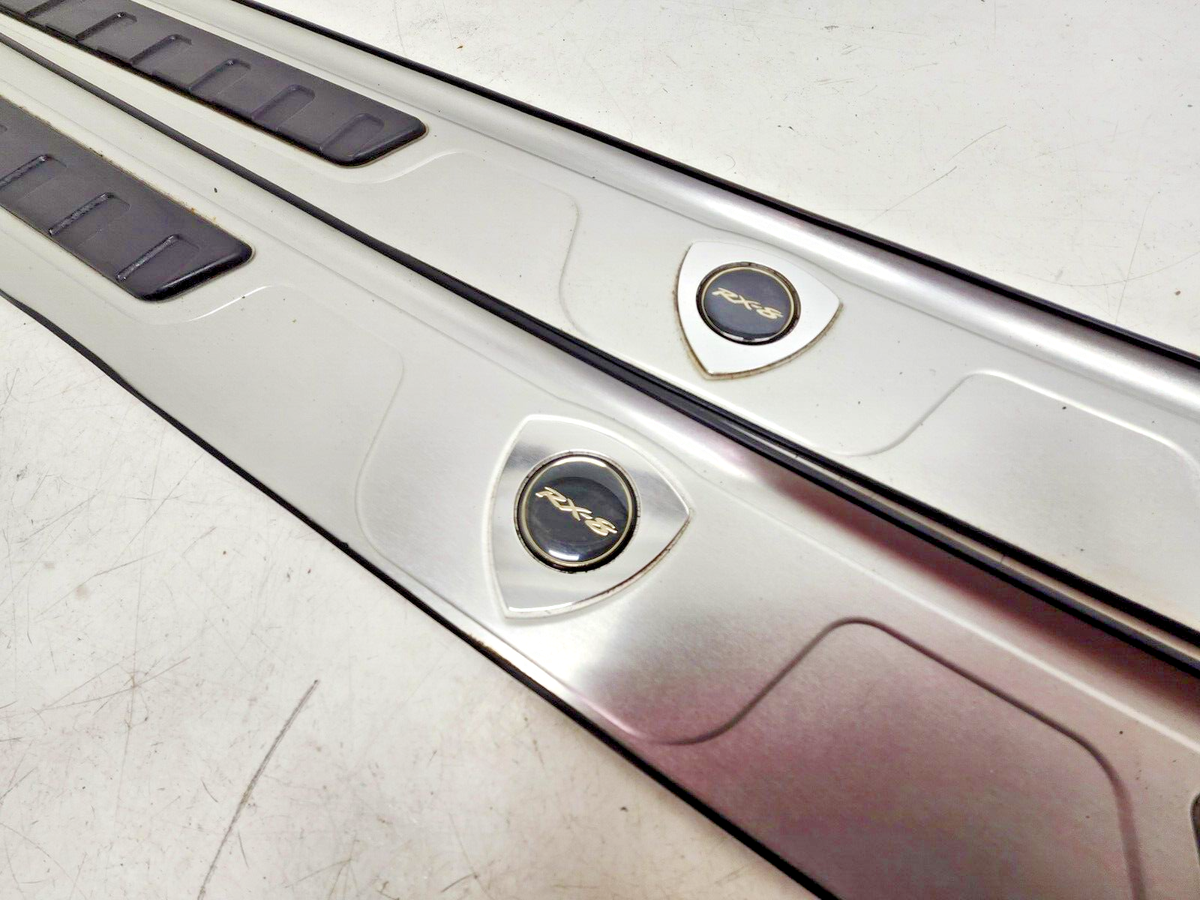 JDM MAZDA RX8 RX-8 SE3P STAINLESS ROTARY EMBLEM OPTION SCUFF KICK