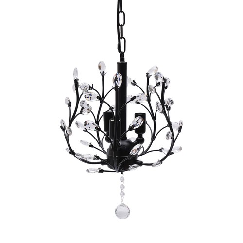 Modern Crystal Chandelier Hanging Lamp Pendant Ceiling Light Dining Room Fixture - Picture 4 of 13