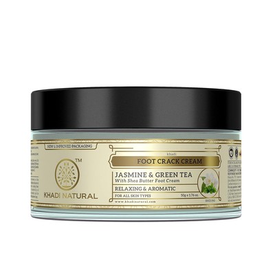 Khadi Natural Jasmine and Green Tea Herbal Foot Crack Cream, 50g FS