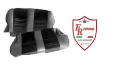 FODERE SEDILI POSTERIORI NERE PELLE E VELLUTO MODELLO FUSINA FIAT 500 F L