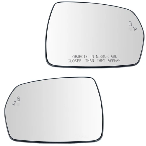 Door Mirror Glass Set TRQ MGA09778 fits 2015 Ford Edge