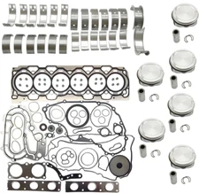 B6324S Engine Piston Gasket Overhaul Rebuild Kit w/Bearings For Volvo Land Rover