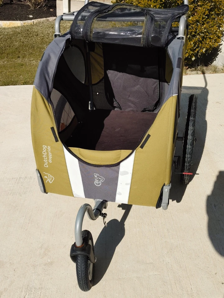 Cochecito de lujo para perros con estante mejorado por Dutch Dog Design Doggyride Foto 2 de 4