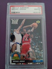 Michael Jordan 1993 Upper Deck European All Division Team PSA 10 Gem Mt Pop 43
