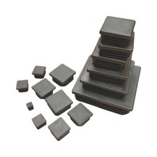 Square Plastic Black Blanking End Caps Tube Pipe Inserts Plug Bung Box Section