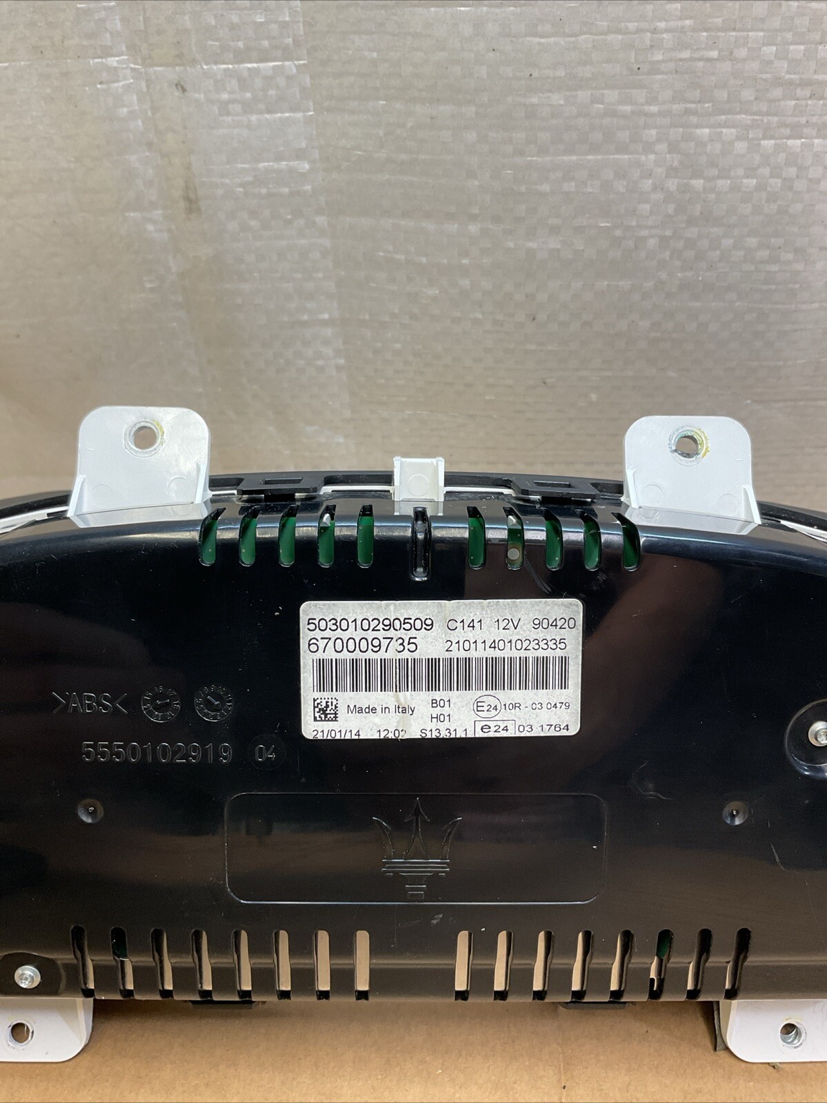 2014-2017 MASERATI QUATTROPORTE SPEEDOMETER INSTRUMENT CLUSTER 19K OEM 670009735