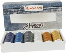 ACKERMANN Jeans N&auml;hgarnset Farben Mix 4x70m + 2x150m
